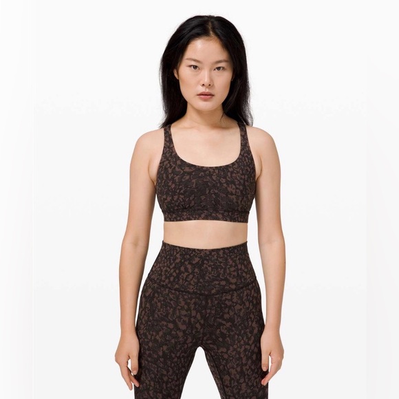 lululemon athletica Other - Lululemon Energy Bra *Medium Support, B–D Cup
Wild Thing Camo Brown Earth Multi